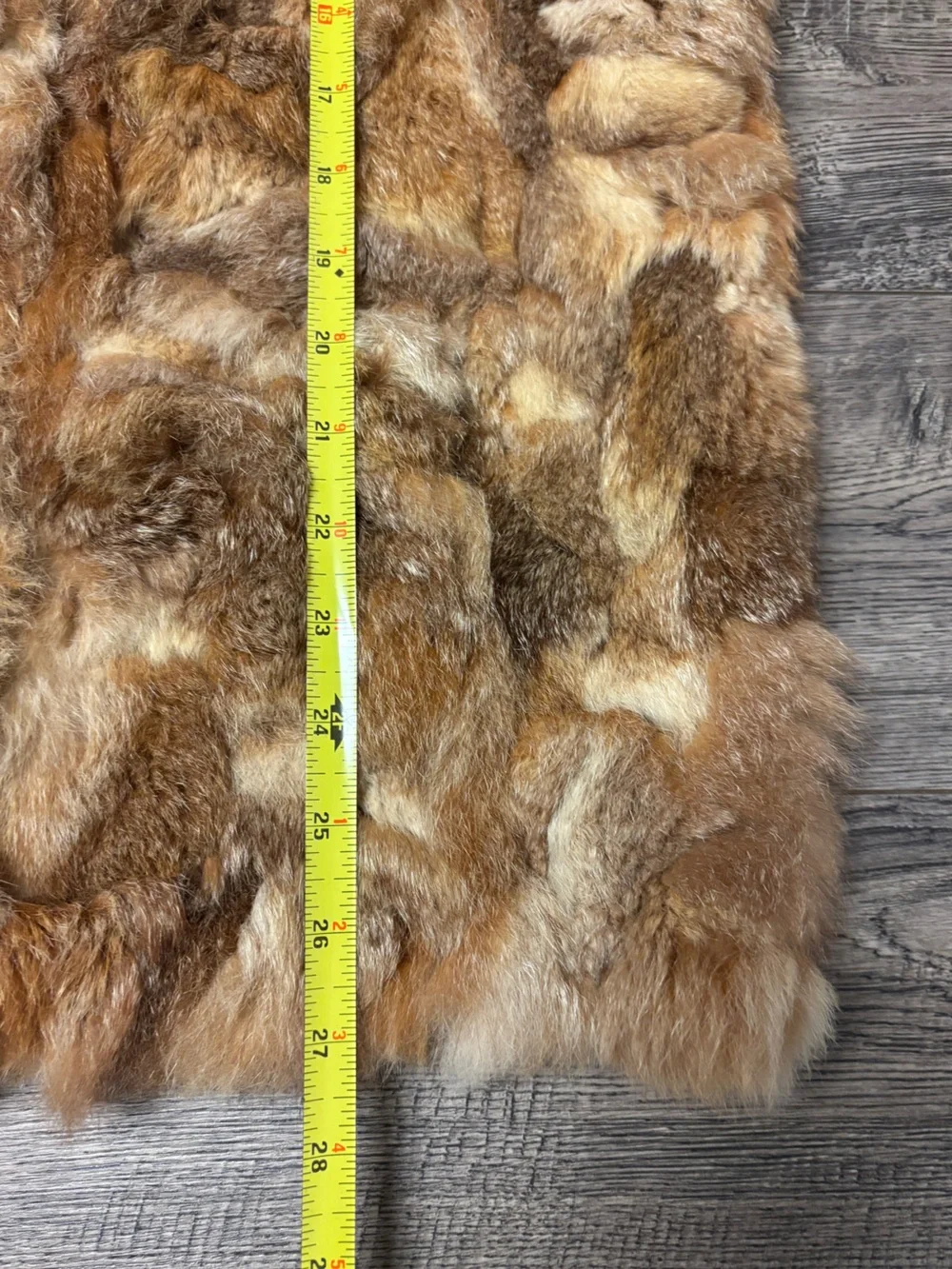 Vintage M. Solomon Sz S Patchwork Rabbit Fur Jacket Coat 70s 80s EXCELLENT!